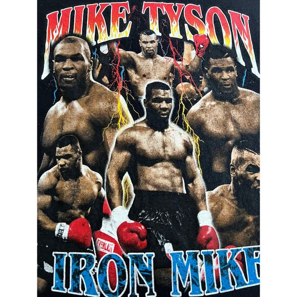 Men's Short Sleeve T-Shirt Mike Tyson Iron Mike Graphic Size XL - Picture 3 of 7